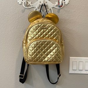 Golden Mickey Mouse Disney Mini Backpack